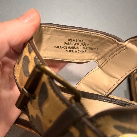 Relativity Espadrille Leopard Print Wedge Chunky Heel Y2K Sandals Size 8.5 Boho - Picture 3 of 10